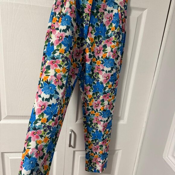 Floral High Rise Pants - Picture 2 of 4